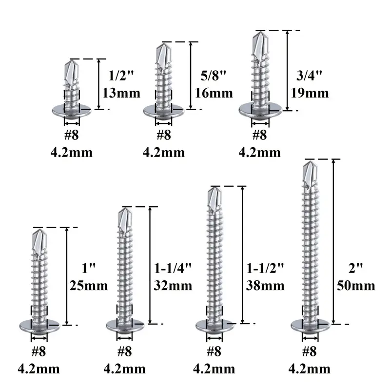 Self-Drilling Screws Kit (Multi-Size Options) - Image 3