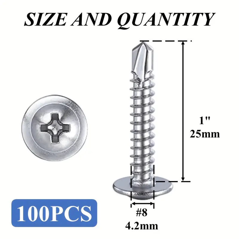 Self-Drilling Screws Kit (Multi-Size Options) - Image 11