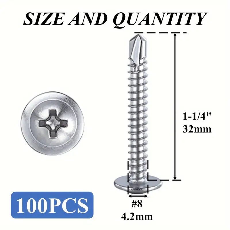 Self-Drilling Screws Kit (Multi-Size Options) - Image 12