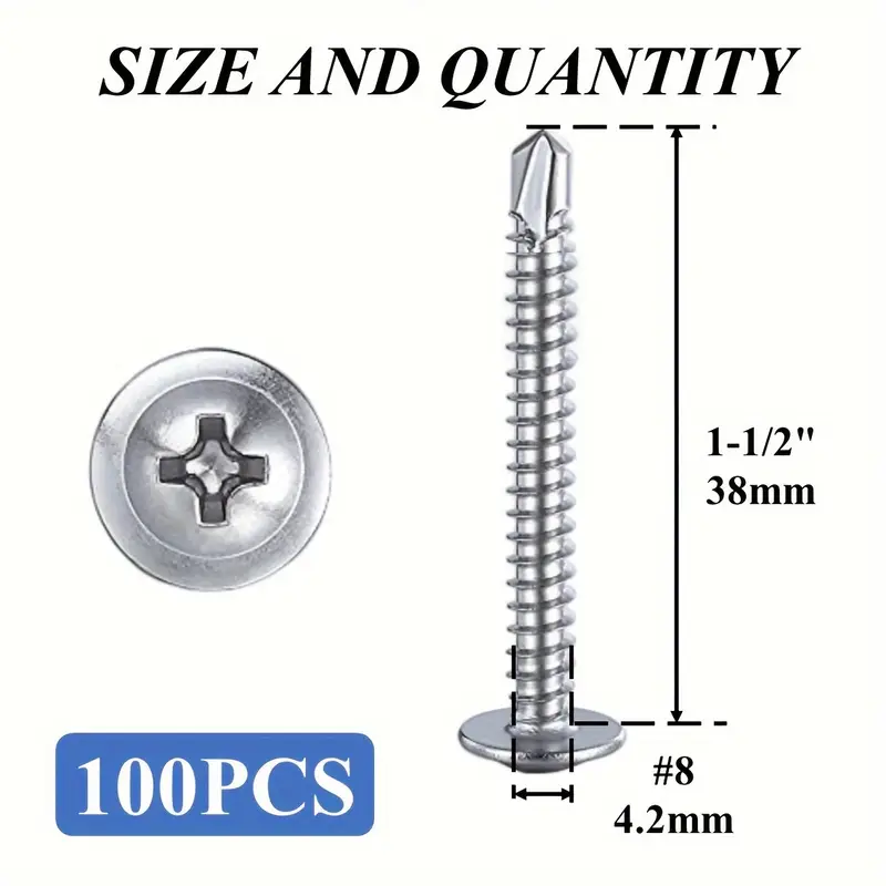 Self-Drilling Screws Kit (Multi-Size Options) - Image 13