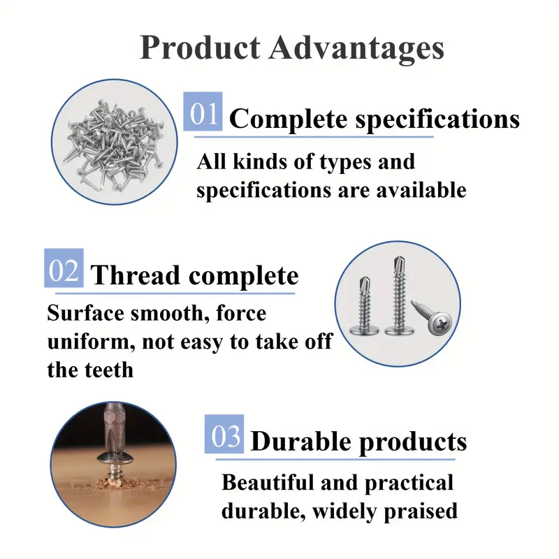 Self-Drilling Screws Kit (Multi-Size Options) - Image 7