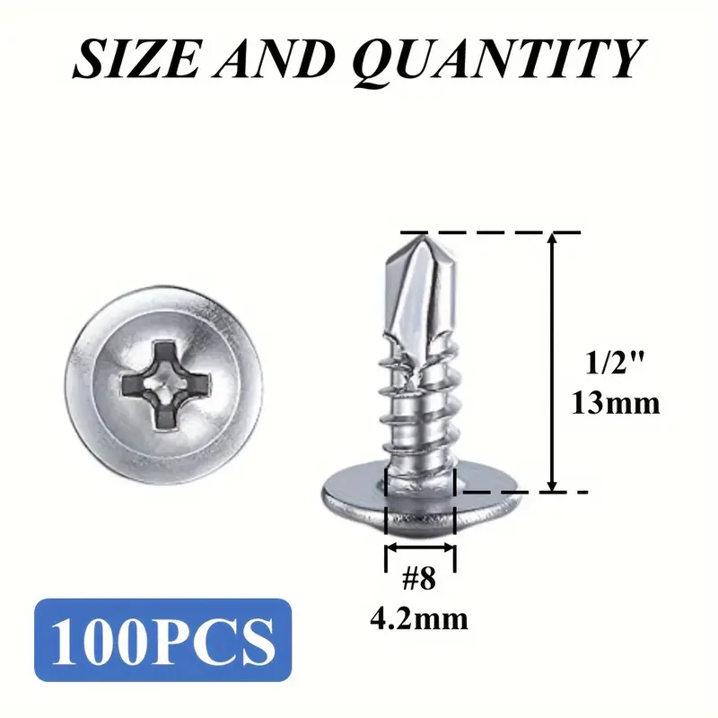 Self-Drilling Screws Kit (Multi-Size Options) - Image 8