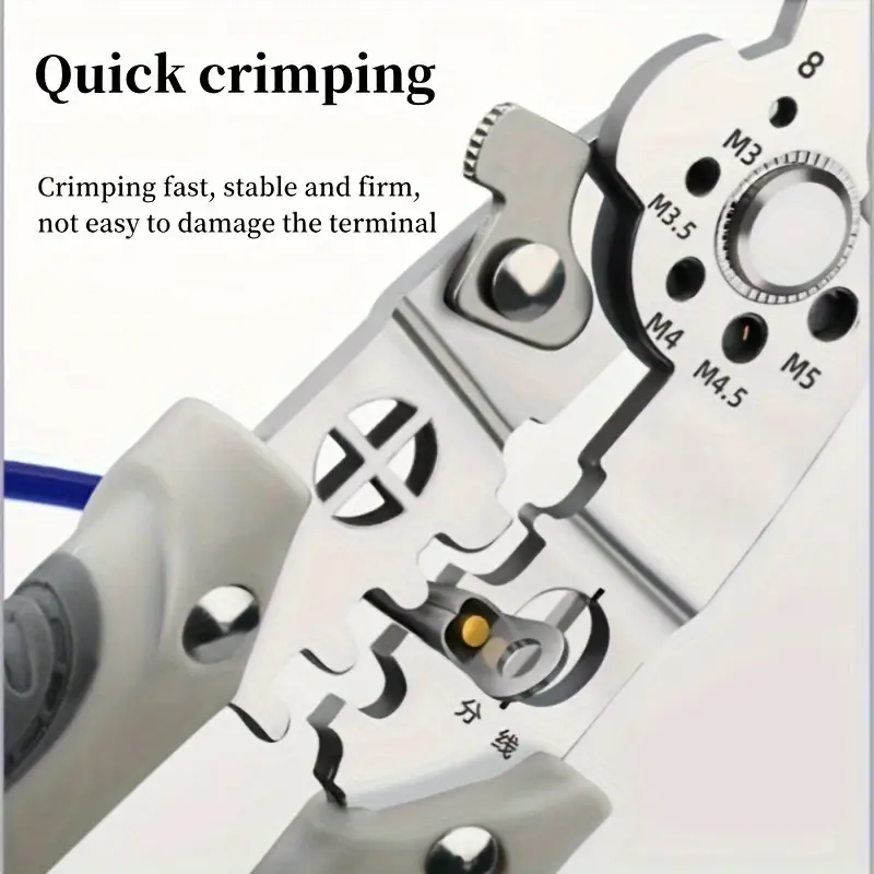 Multi-Functional Stainless Steel Wire Cutter and Stripper Pliers - Image 9