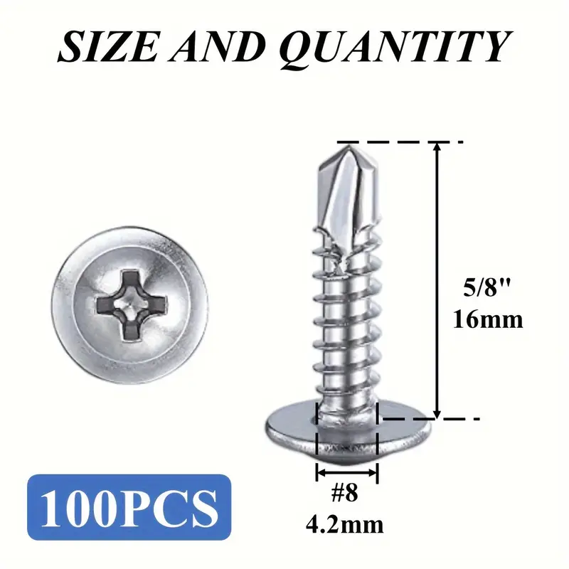 Self-Drilling Screws Kit (Multi-Size Options) - Image 9